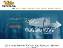 Tablet Screenshot of heitztrucking.com